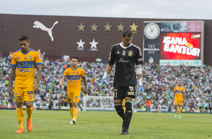Tigres es eliminado por Santos y el conjunto lagunero sale campeón; esto desde el 2012 a la fecha. (Mexsport)