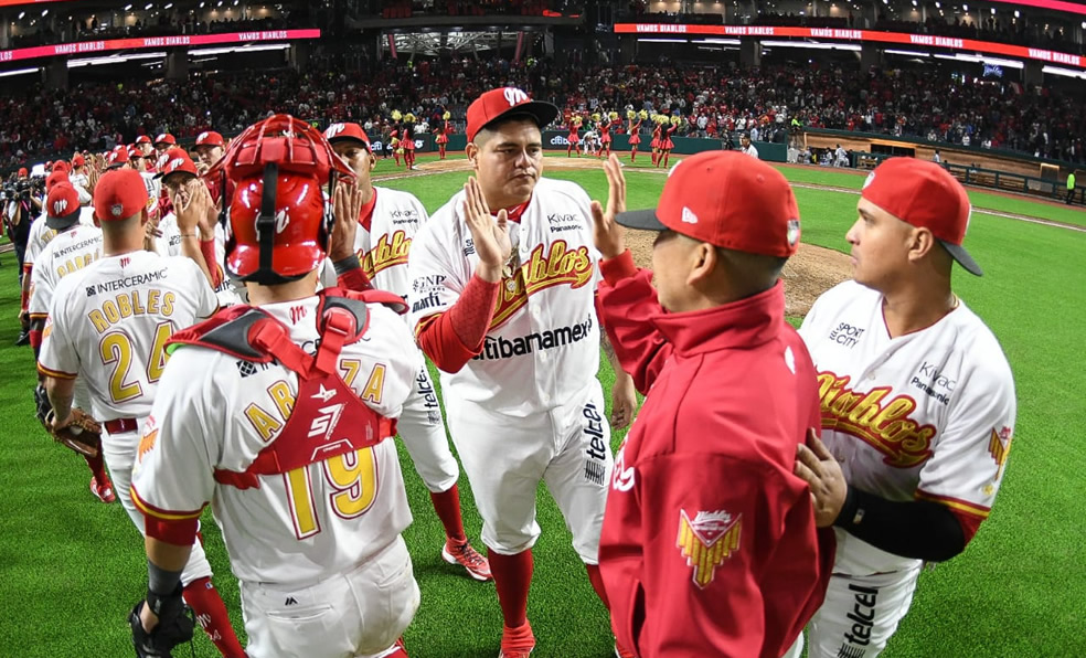 Diablos ganó el primer juego de la historia del estadio Alfredo Harp Helú para la LMB. (Foto: Diablos)