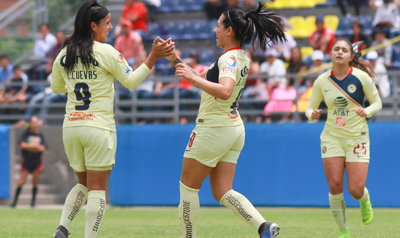 Los goles fueron obra de Lucero Cuevas en dos ocasiones, Montserrat Hernández y Alondra González. (Foto: Imago7)
