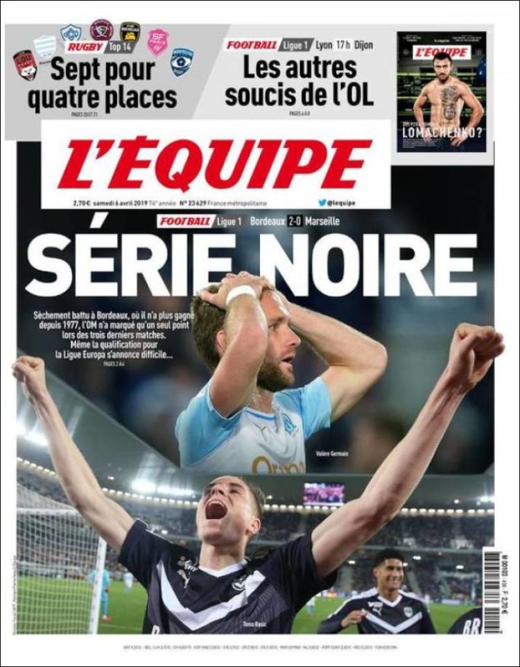 L'Equipe de Francia.