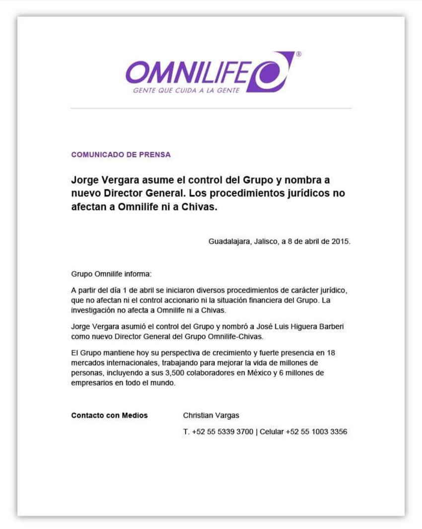 Comunicado de Chivas