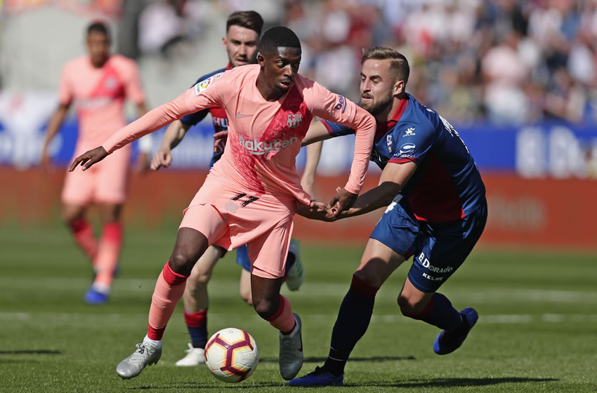 Sin sus estrellas,  Barcelona no pudo ante el Huesca. Foto: AP
