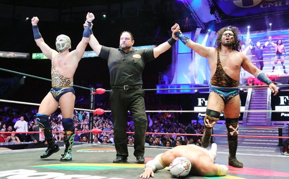 Superaron a las duplas Blue Panther-Máscara Año 2000, Soberano Jr-Sansón y la de Carístico-Mephisto.