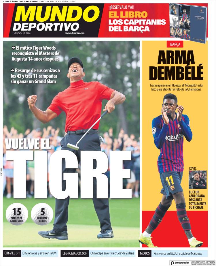 Las mejores portadas del mundo de los deportes.