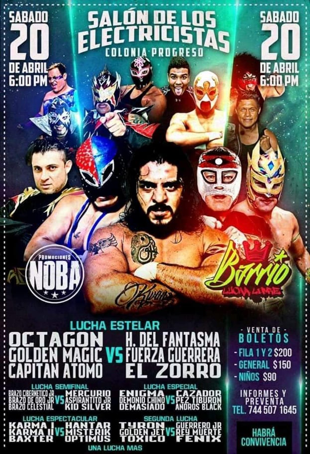 Carteleras de lucha libre del 18 al 23 de abril de 2019
