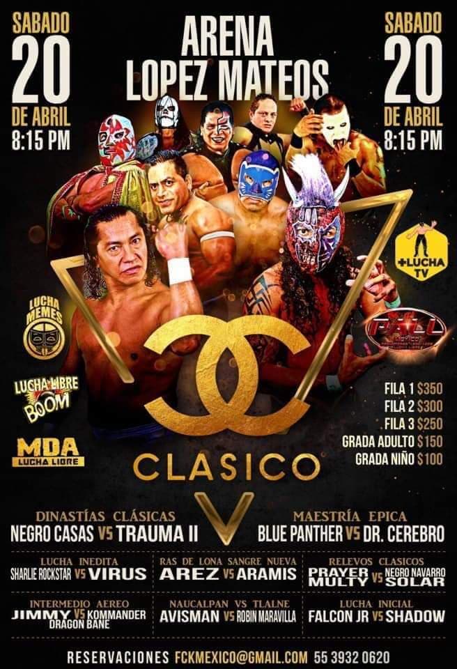 Carteleras de lucha libre del 18 al 23 de abril de 2019