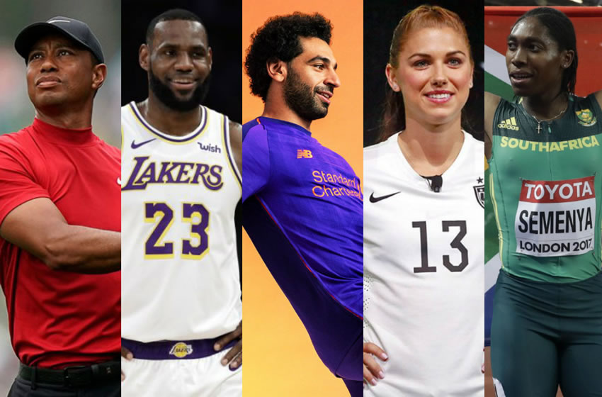 Cinco deportista fueron destacado por la revista Time en el listado de 100 personas más influyentes del 2019.