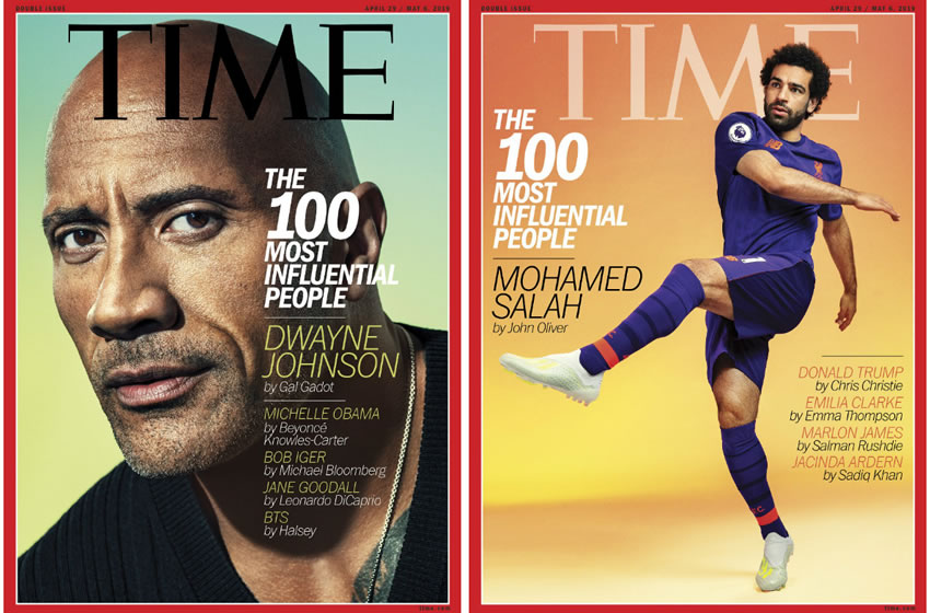 La revista Time incluyó a deportistas en su lista de 100 personas más influyentes.