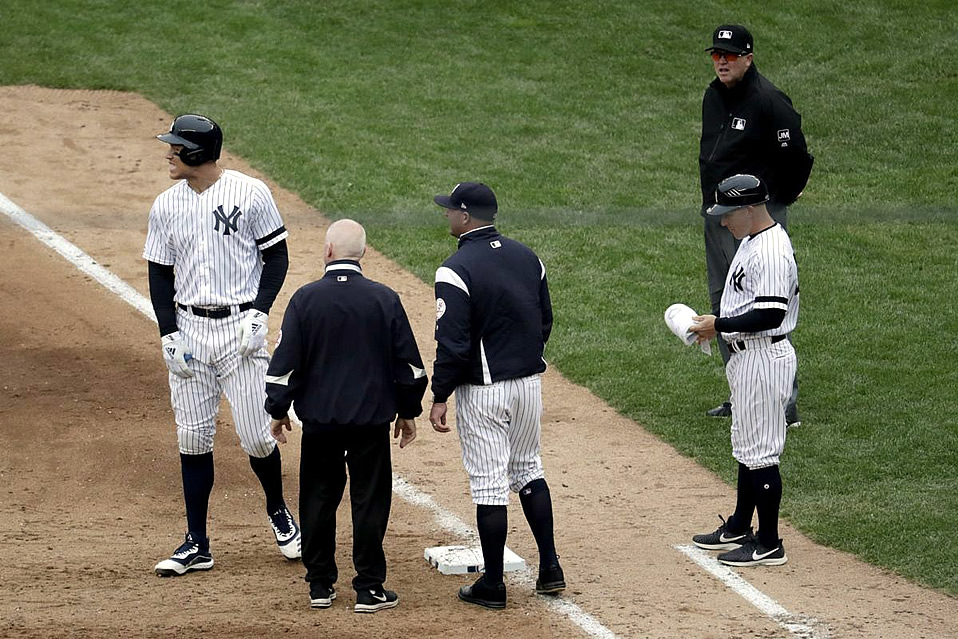 Aaron Judge sale lesionado