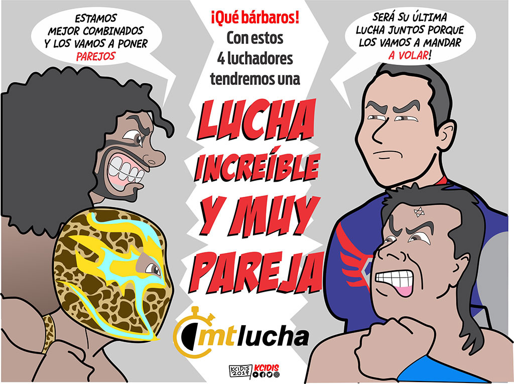Lucha Increíble y pareja