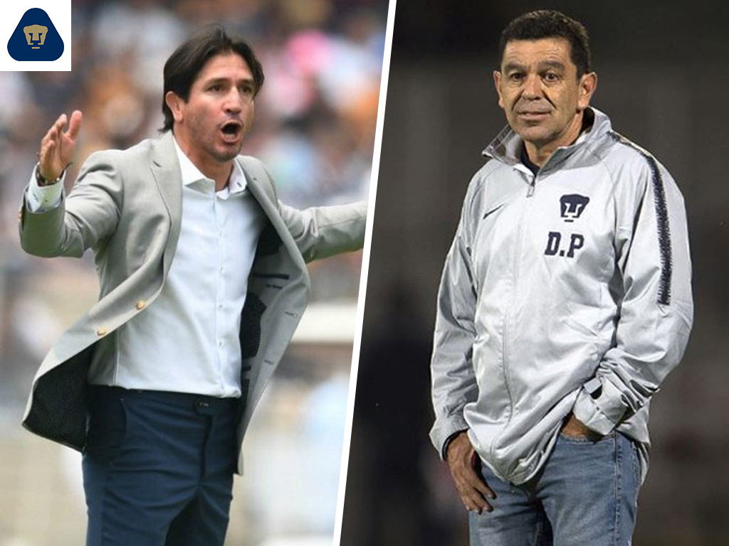 2 Pumas / David Patiño inició en la J1 del Apertura 2016 hasta la J4 del Clausura 2019. Bruno Marioni lo sustituyó en el banquillo desde la J5 del Cla