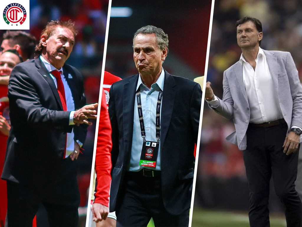 3 Toluca / Ricardo la Volpe inició en la Jornada 10 del Clausura 2019. Hernán Cristante dirigió de la Jornada 1 del Apertura 2016 a la Jornada 7 del C