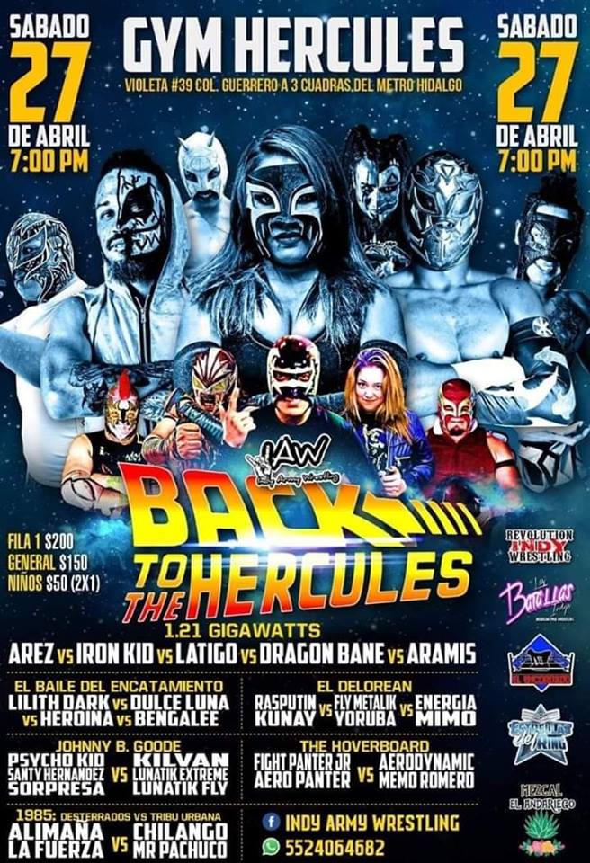 Carteleras de lucha libre del 25 al 30 de abril