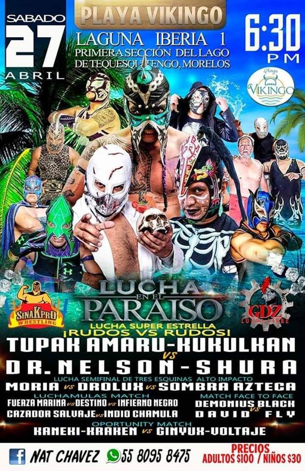 Carteleras de lucha libre del 25 al 30 de abril
