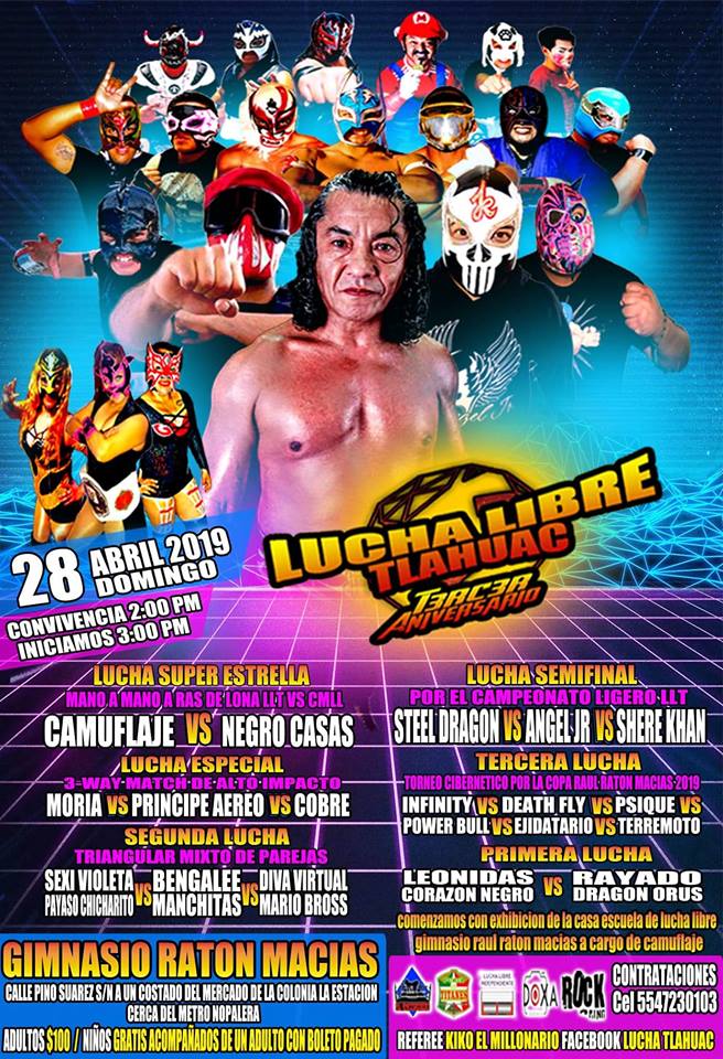 Carteleras de lucha libre del 25 al 30 de abril