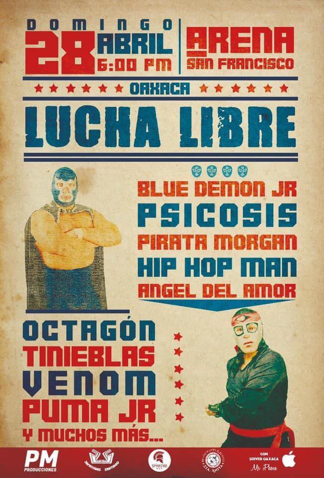 Carteleras de lucha libre del 25 al 30 de abril