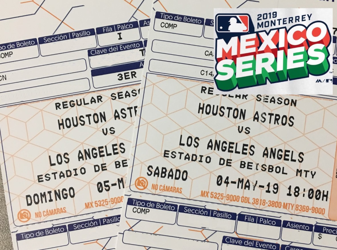 Dinámica para boletos de juegos de MLB México en Monterrey entre Houston Astros y Anaheim Angels