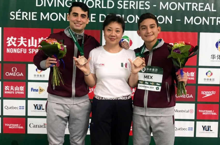 La dupla mexicana abrió el medallero para México.