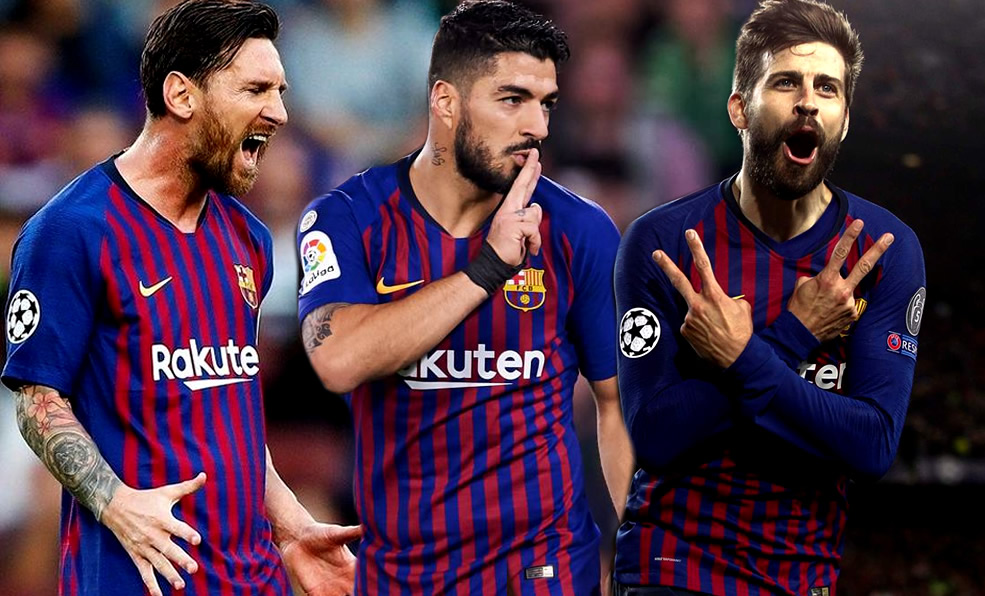 El Barcelona tiene a sus tres pilares después del título.  (Foto: AFP)