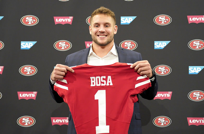 Nick Bosa, pick 2 del Draft de la NFL. Foto: AP
