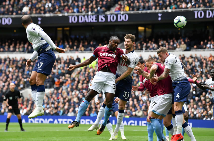 El West Ham dio la campanada sobre su vecino el Tottenham. Foto: AFP