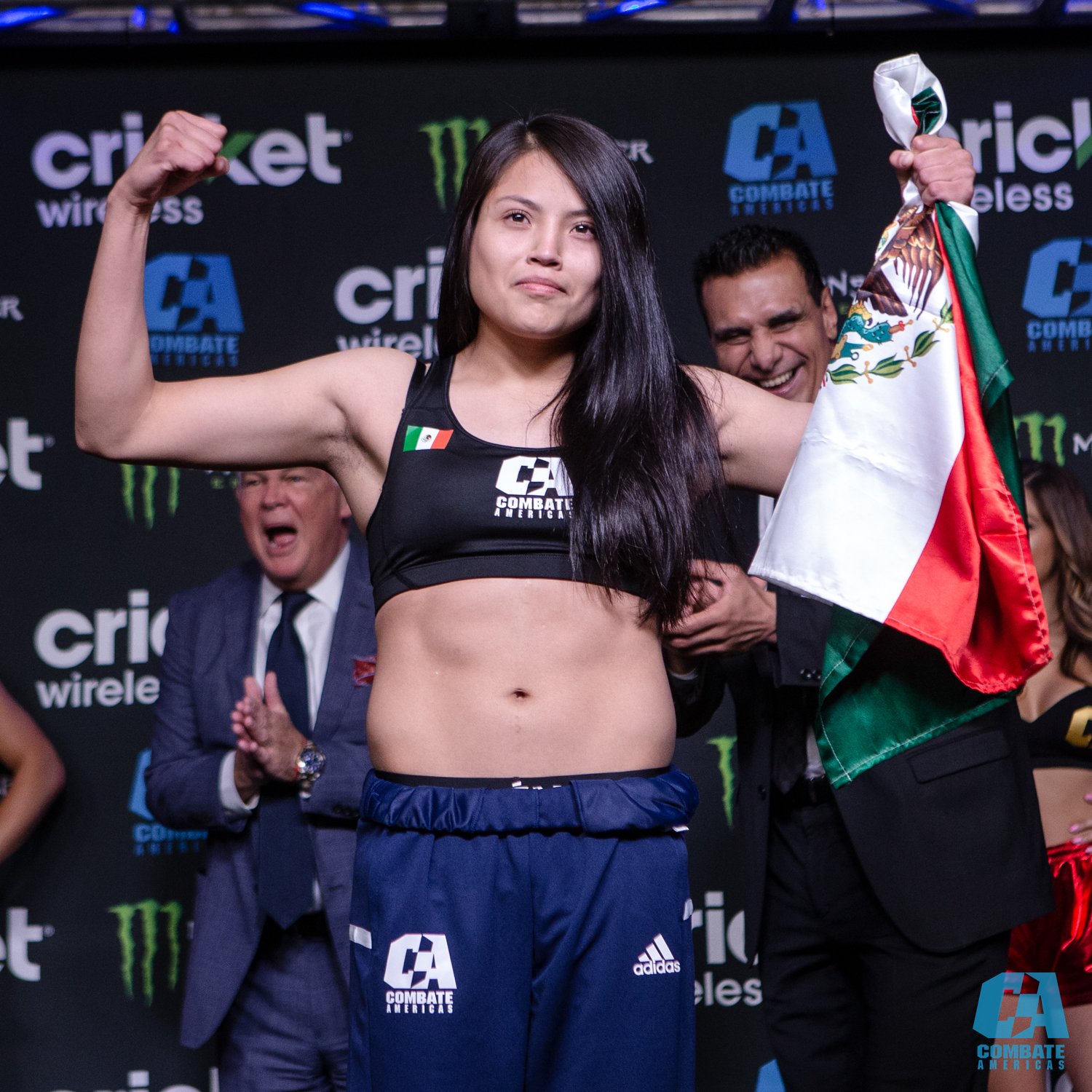 Revive Combate Américas con la 1era cartelera de mujeres, donde la mexicana Melissa Martínez salió triunfadora. (Scott Hirano/Combate Américas)