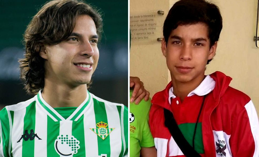 Sigue siendo un "chamaco", pero así se veía Diego Lainez hace unos años.