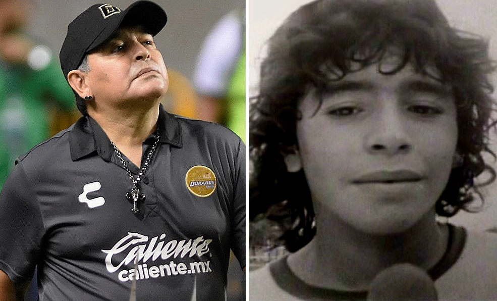 Maradona en una de sus primeras entrevistas antes de convertirse en el 10 de Argentina.