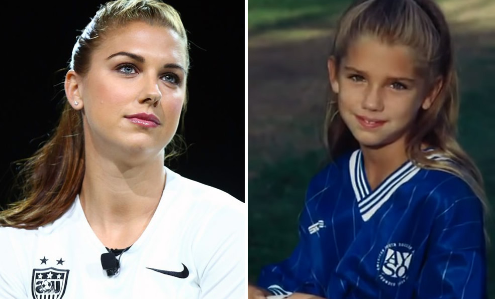 Así eran los niños antes de ser grandes estrellas del futbol (Alex Morgan).