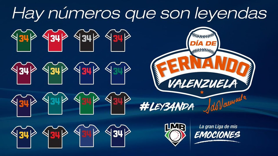 Razones por las que la LMB va a retirar el #34 en honor a Fernando Valenzuela