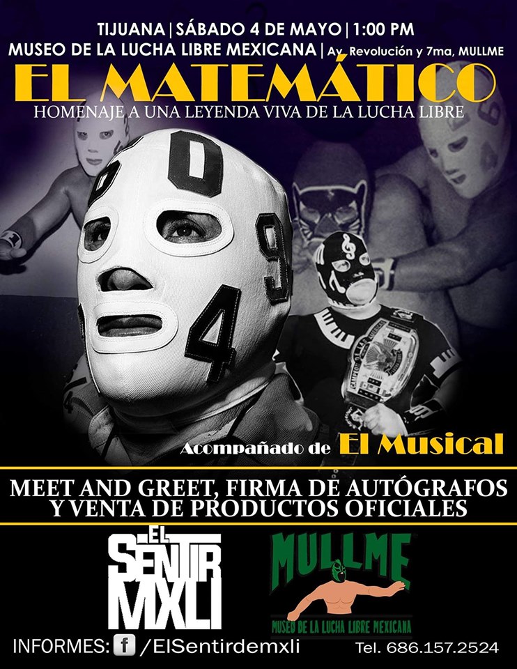 Los eventos de lucha libre que se realizarán del 2 al 8 de mayo.