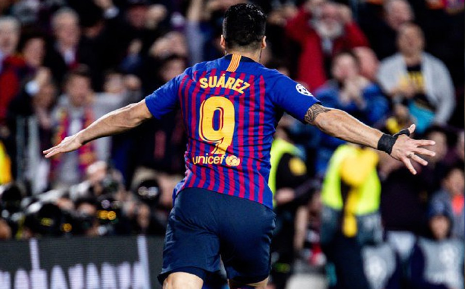 Luis Suárez culminó con ocho mil 236 minutos sin hacerse presente en el marco rival en el torneo europeo. (@FCBarcelona_es)