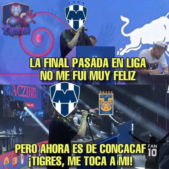 Los memes del Rayados vs Tigres en la Concacaf. (cortesía)