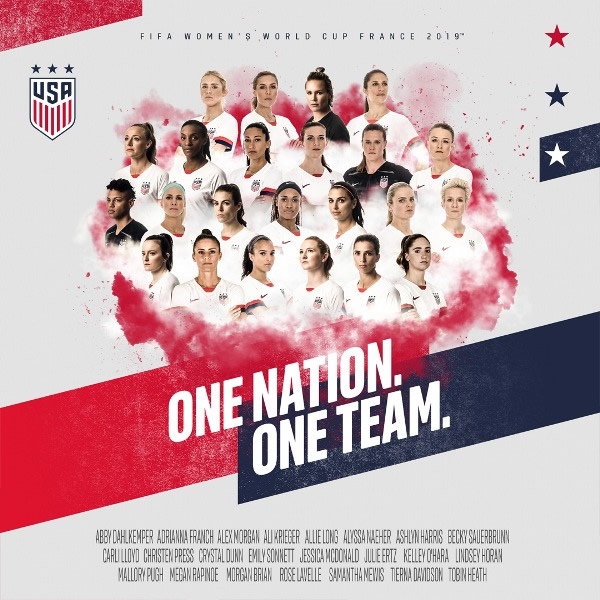 El equipo estadounidense para el Mundial.
