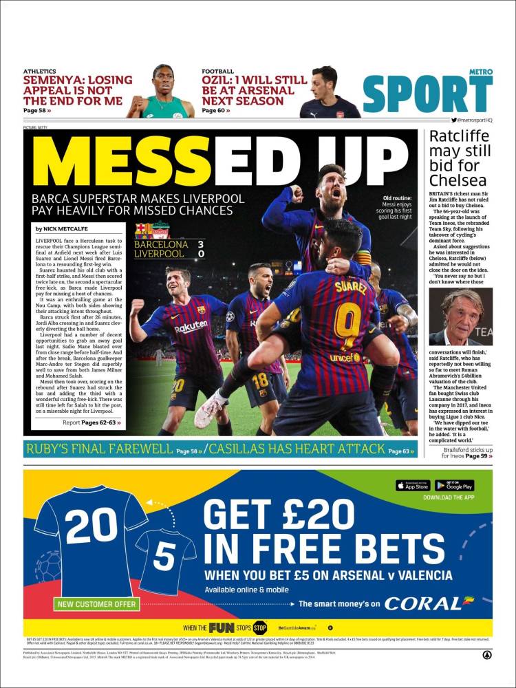 Metro Sport de Reino Unido.