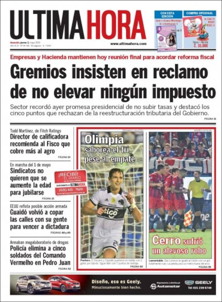 Última hora de Paraguay.