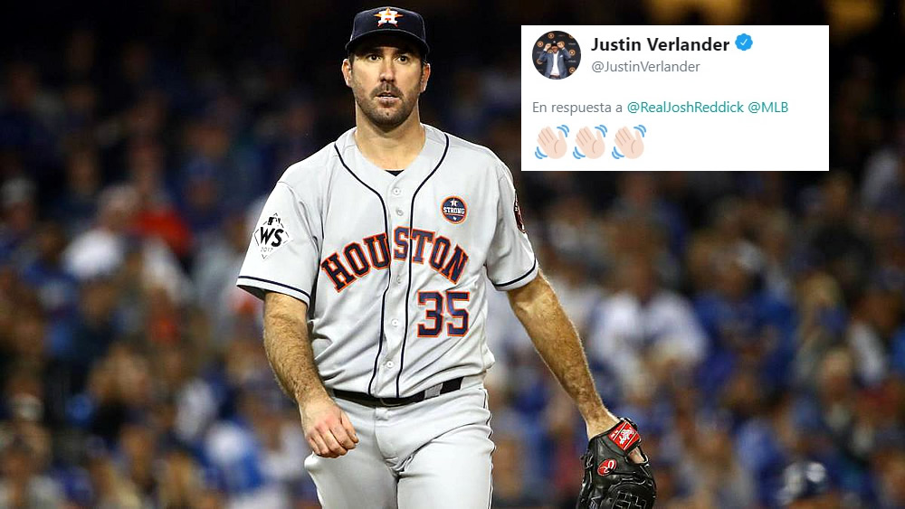 Justin Verlander responder tuit de MLB sobre su visita a México