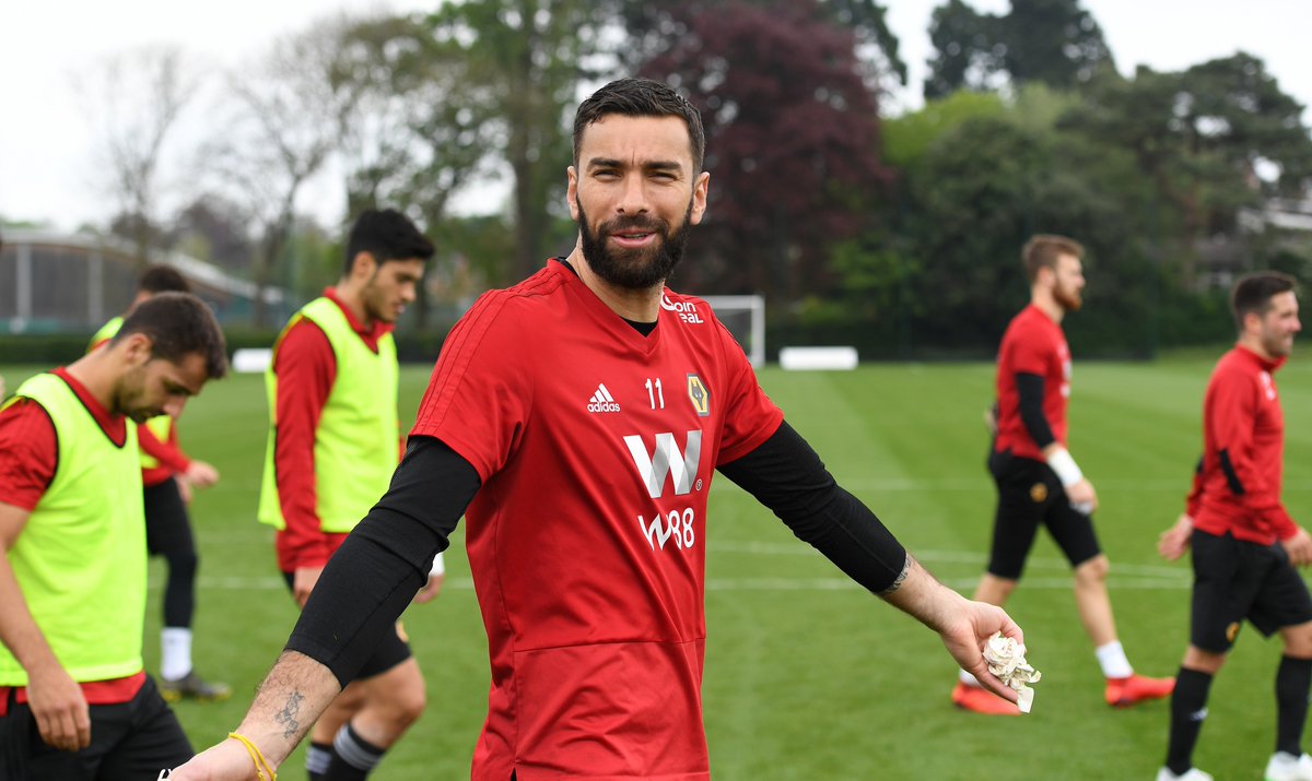 Rui Patricio durante la última práctica antes de la Jornada 37 de la Premier League. (Foto: @Wolves)