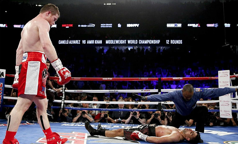Los últimos cinco nocauts del Canelo Álvarez. (Foto: AFP)