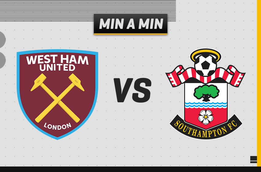 EN VIVO y Minuto a Minuto del West Ham vs Southampton de la Jornada 37 de la Premier League.