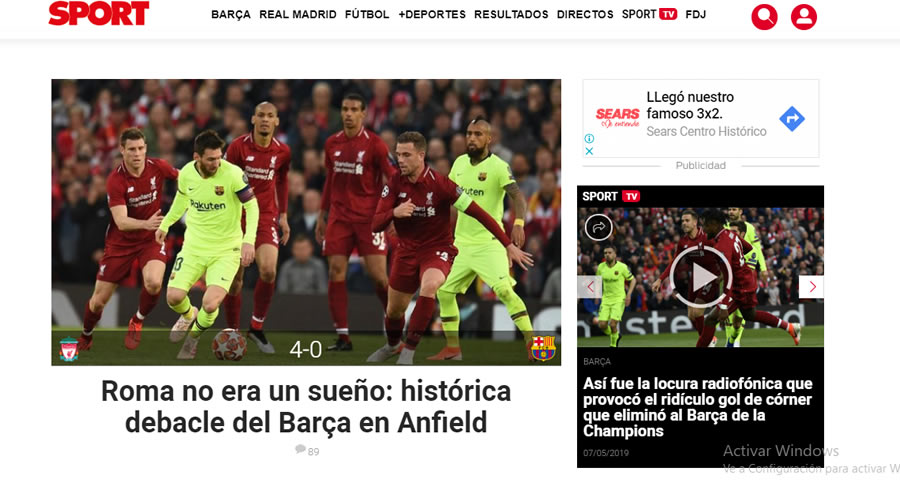 La prensa sobre el Liverpool-Barcelona