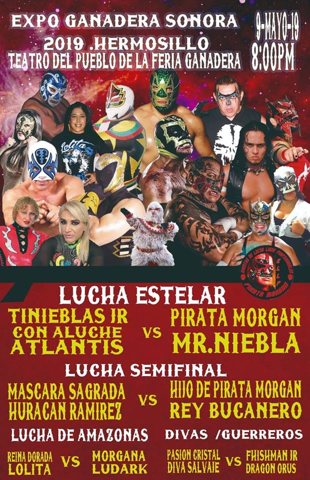 Carteleras de lucha libre del 9 al 14 de mayo de 2019