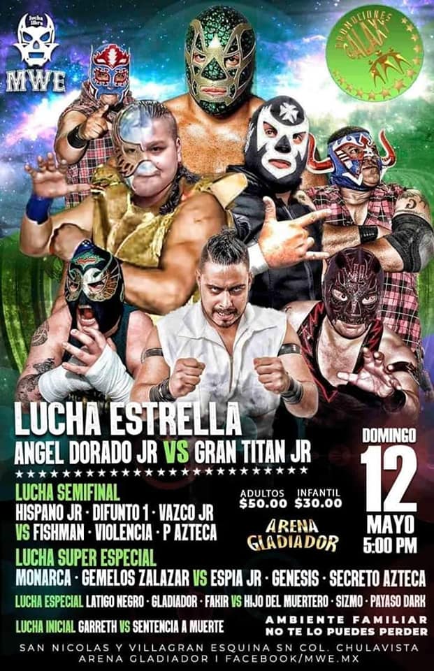 Carteleras de lucha libre del 9 al 14 de mayo de 2019