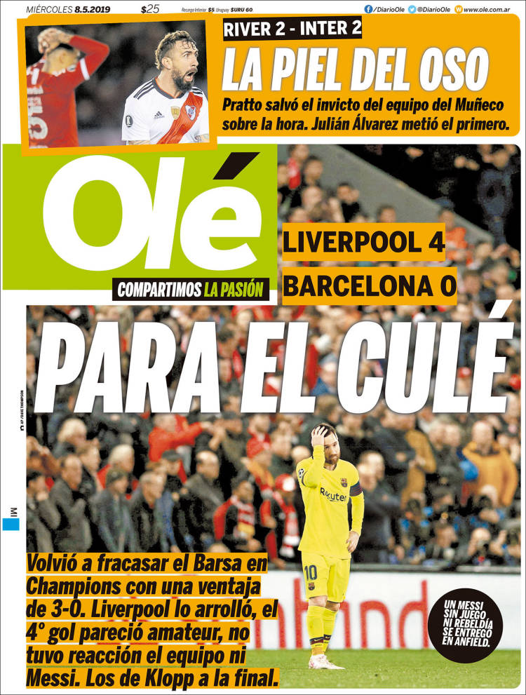Las noticias deportivas más destacadas del día al rededor del mundo.