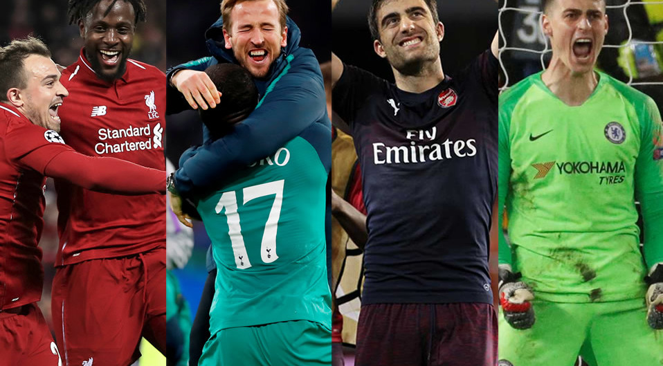 Liverpool, Tottenham, Arsenal y Chelsea están en las Finales más importantes de Europa. (AP)