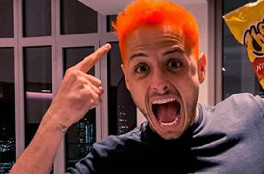 Chicharito cambió drásticamente su look, como en el Mundial de Rusia.