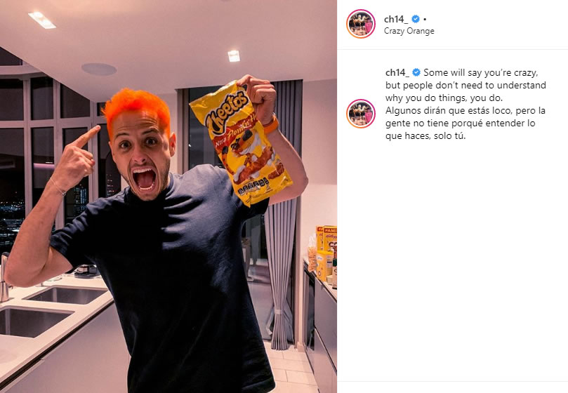 Chicharito y su nuevo look