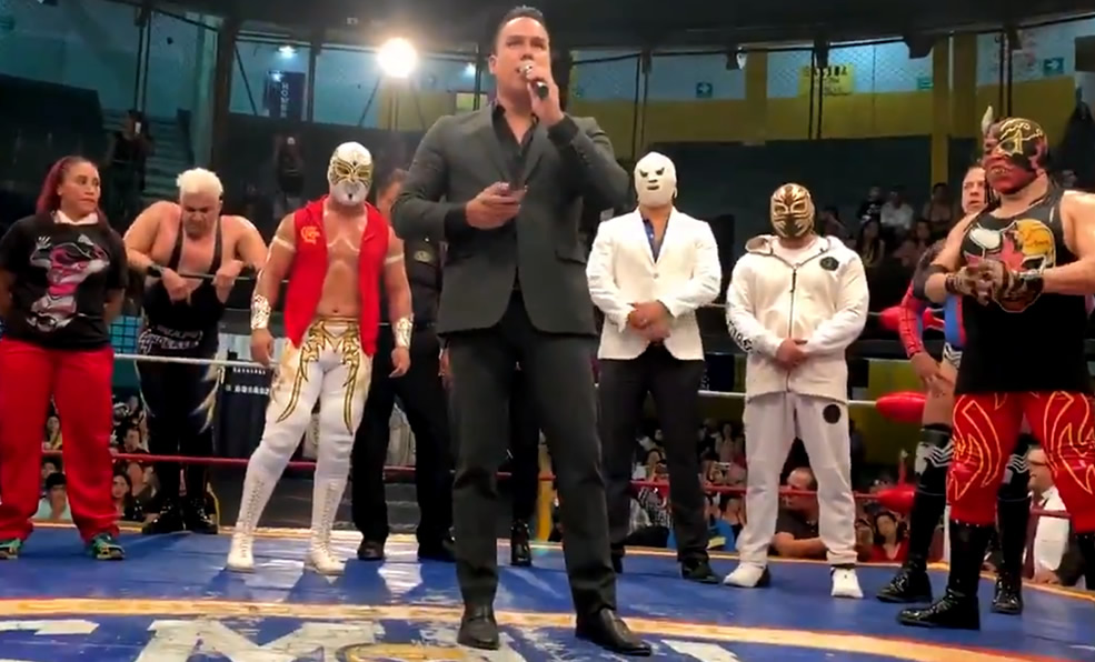 Así despidieron a Silver King en la Arena Coliseo, una de sus viejas casa. (Foto: CMLL_OFICIAL)