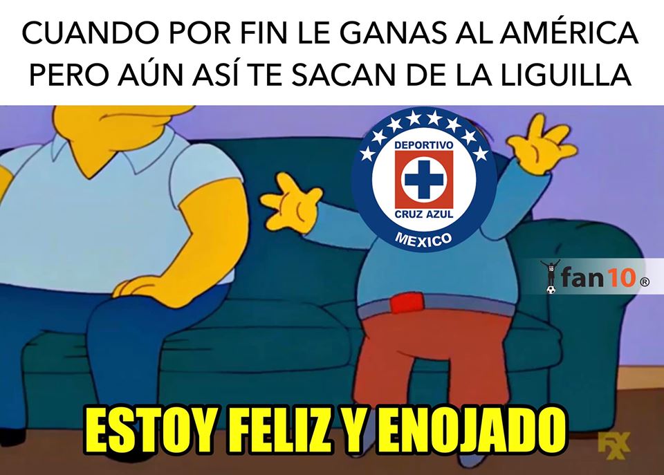 Memes Cruz Azul vs América Vuelta Cuartos Final Liguilla 2019