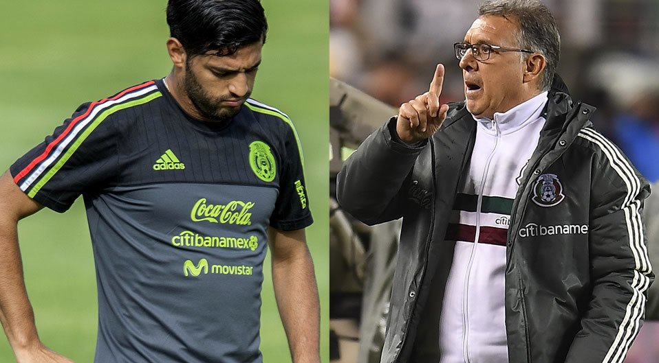 Carlos Vela y Tata Martino (Mexsport)
